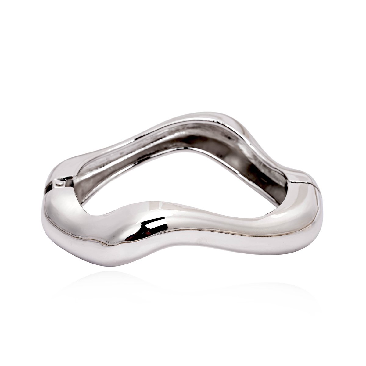 Bracelet jonc graphique CAPRIA argenté, HIPANEMA