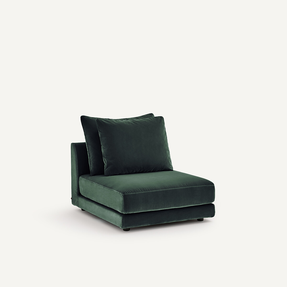 Sillón modular de terciopelo, TIBERIO verde zar, AM.PM