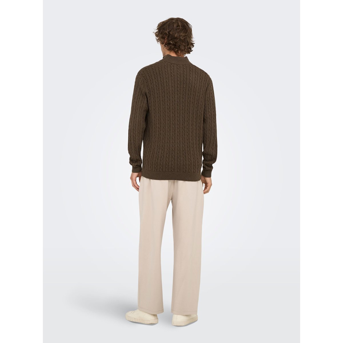 Pull En Maille coffee bean, ONLY & SONS