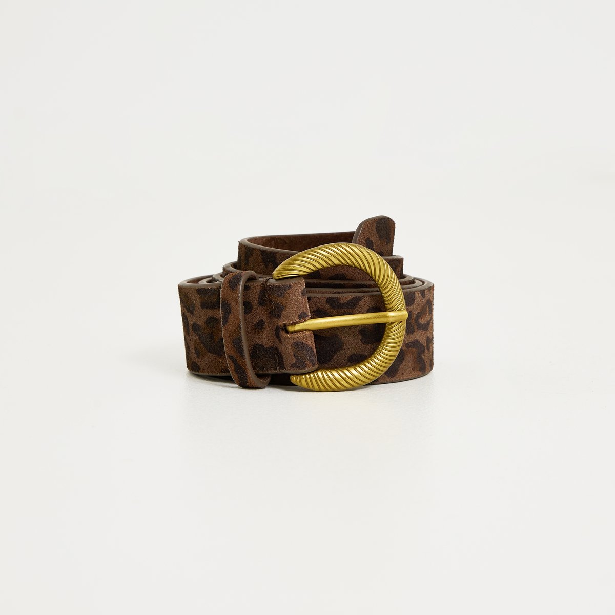 Ceinture croûte de cuir marron, GRAIN DE MALICE