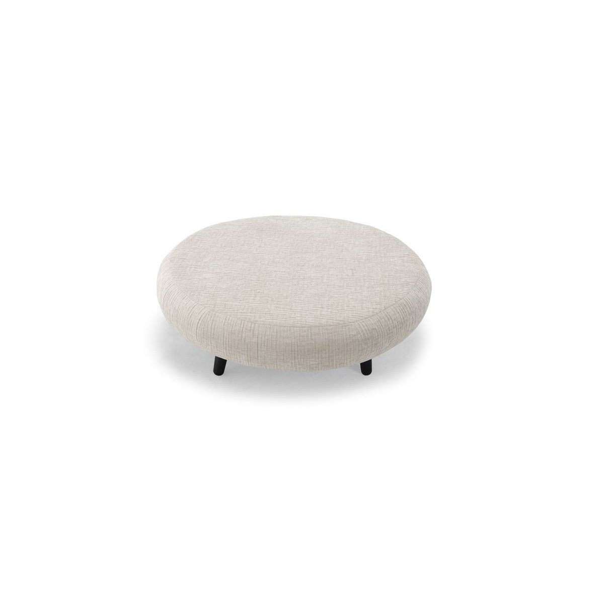 Pouf tissu texturé, EDEN beige, BOBOCHIC