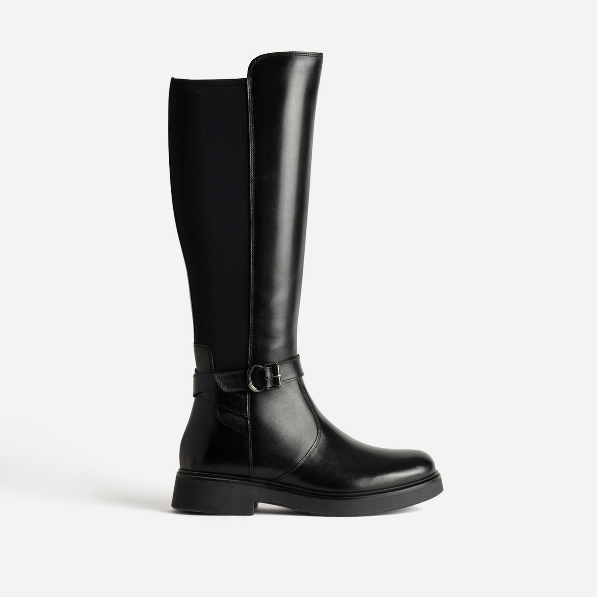 Botte Plate en cuir CORY noir, ERAM