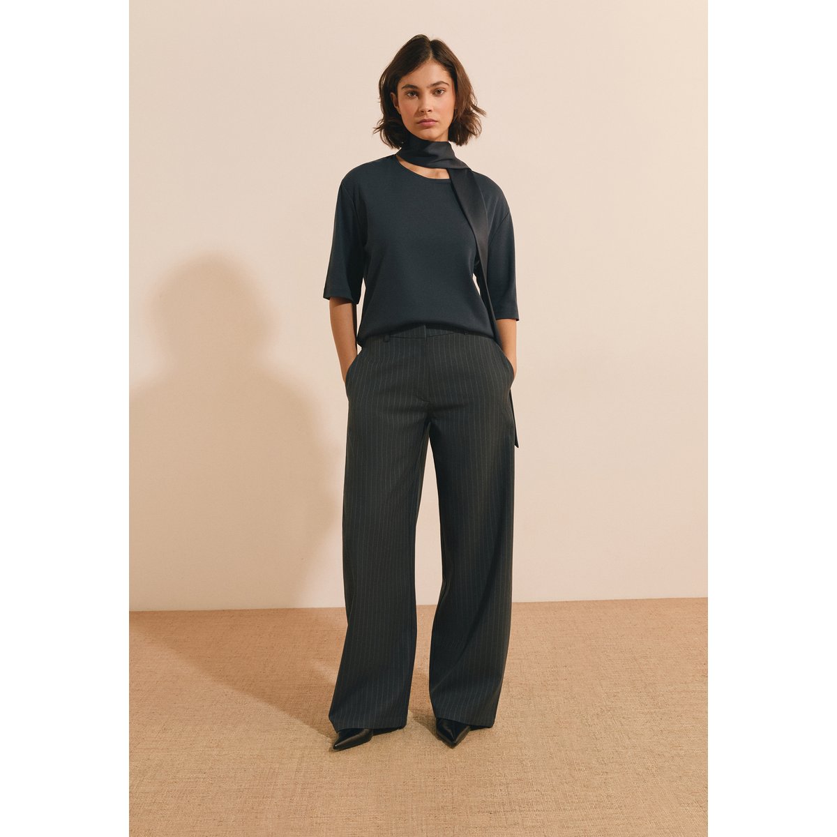 ETAM PANTALON BARRY RAY - PANTALON marine, ETAM
