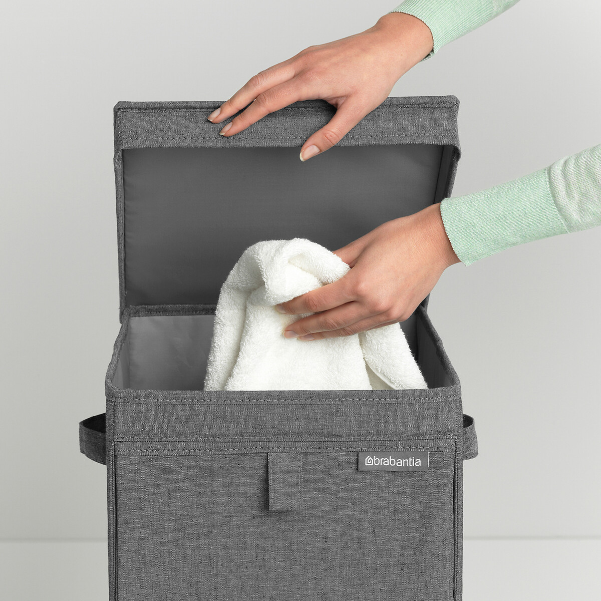 Stackable Laundry Box, 35L dark grey , BRABANTIA