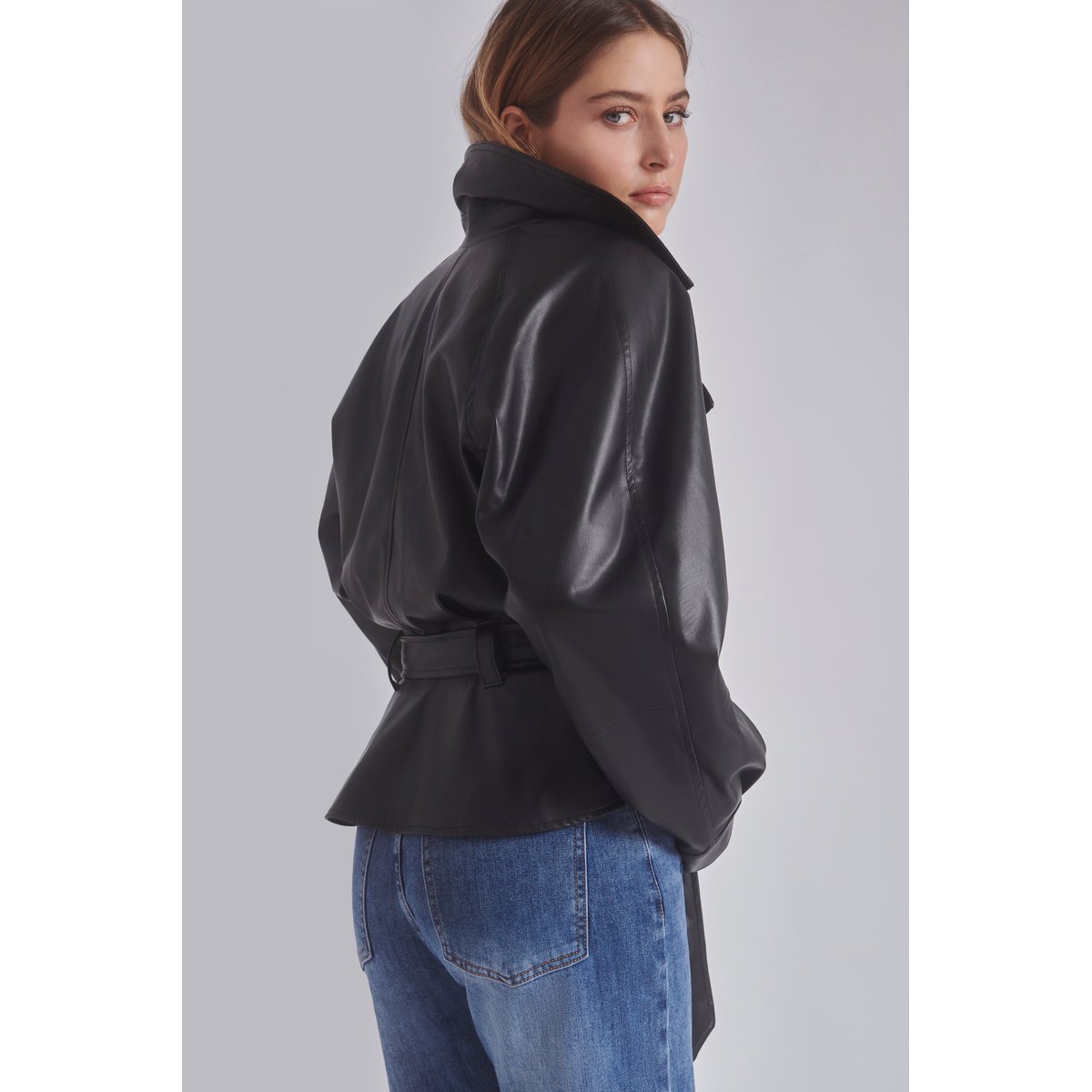 Veste similicuir JANIS noir, BENOA