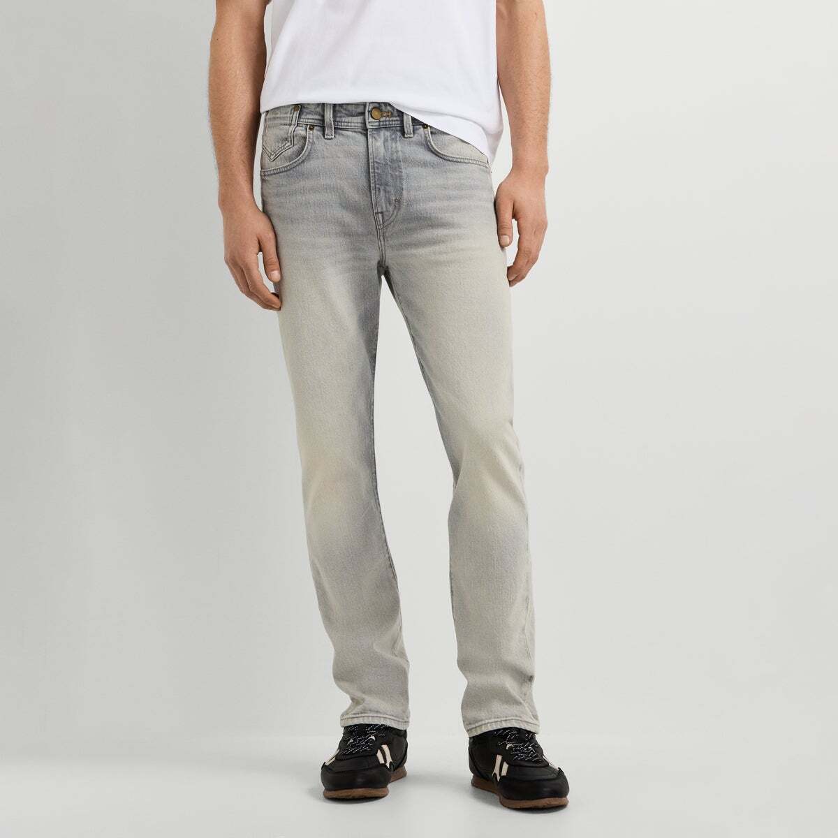 Pipe - Jean Coupe Slim, Taille Normale gris vintage, PEPE JEANS