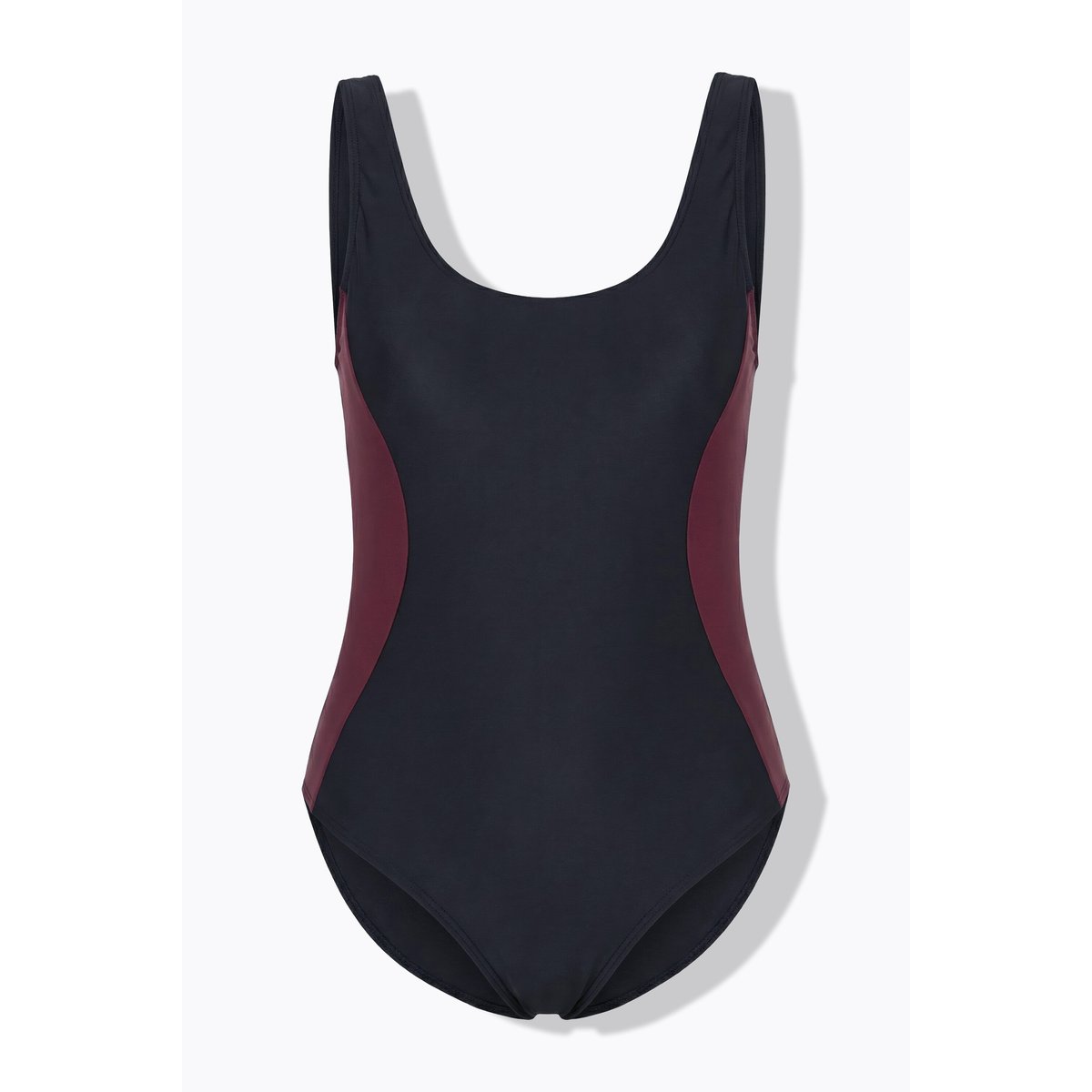 Maillot de bain à bonnets souples aubergine, STUDIO UNTOLD