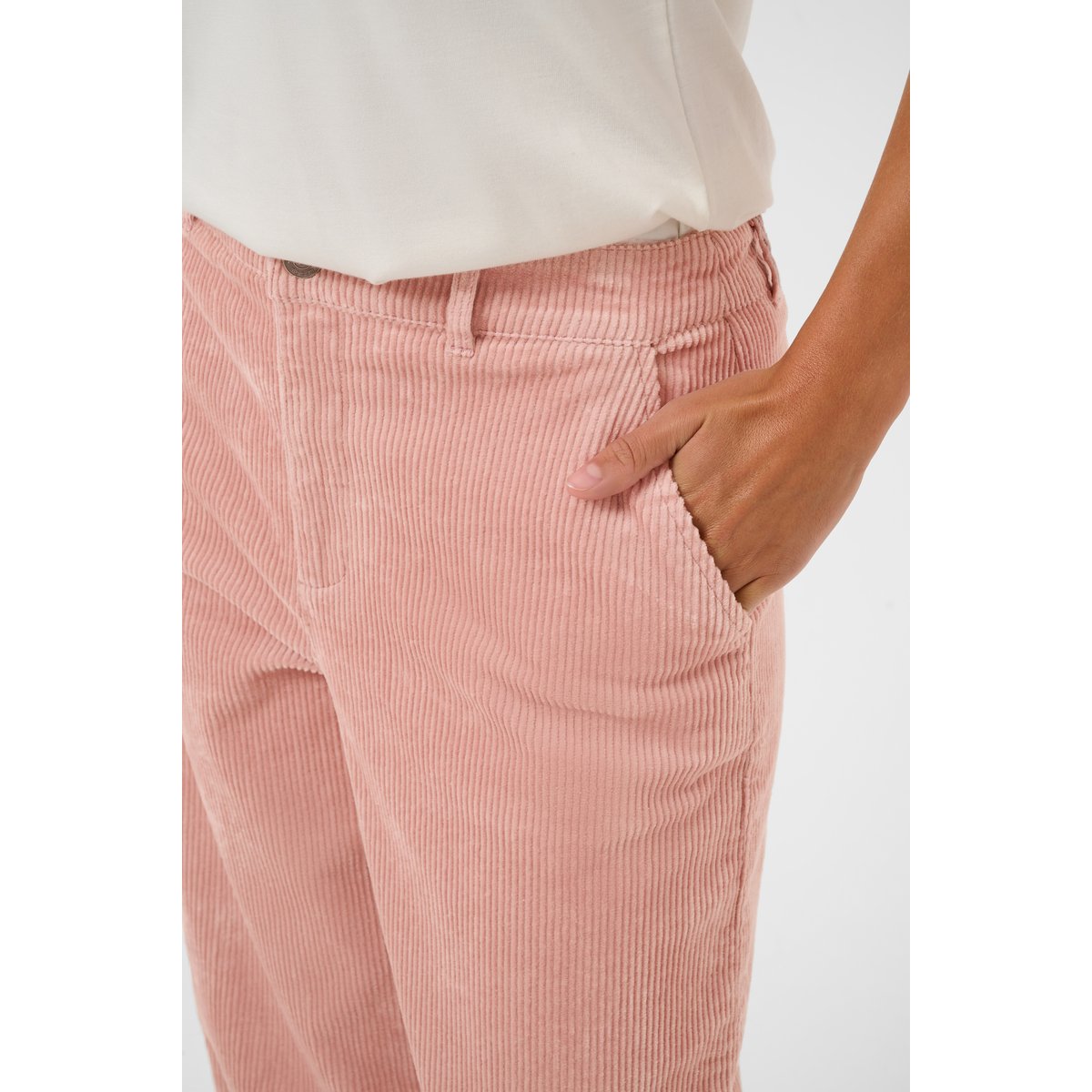 Pantalon casual rose pale mauve, KAFFE