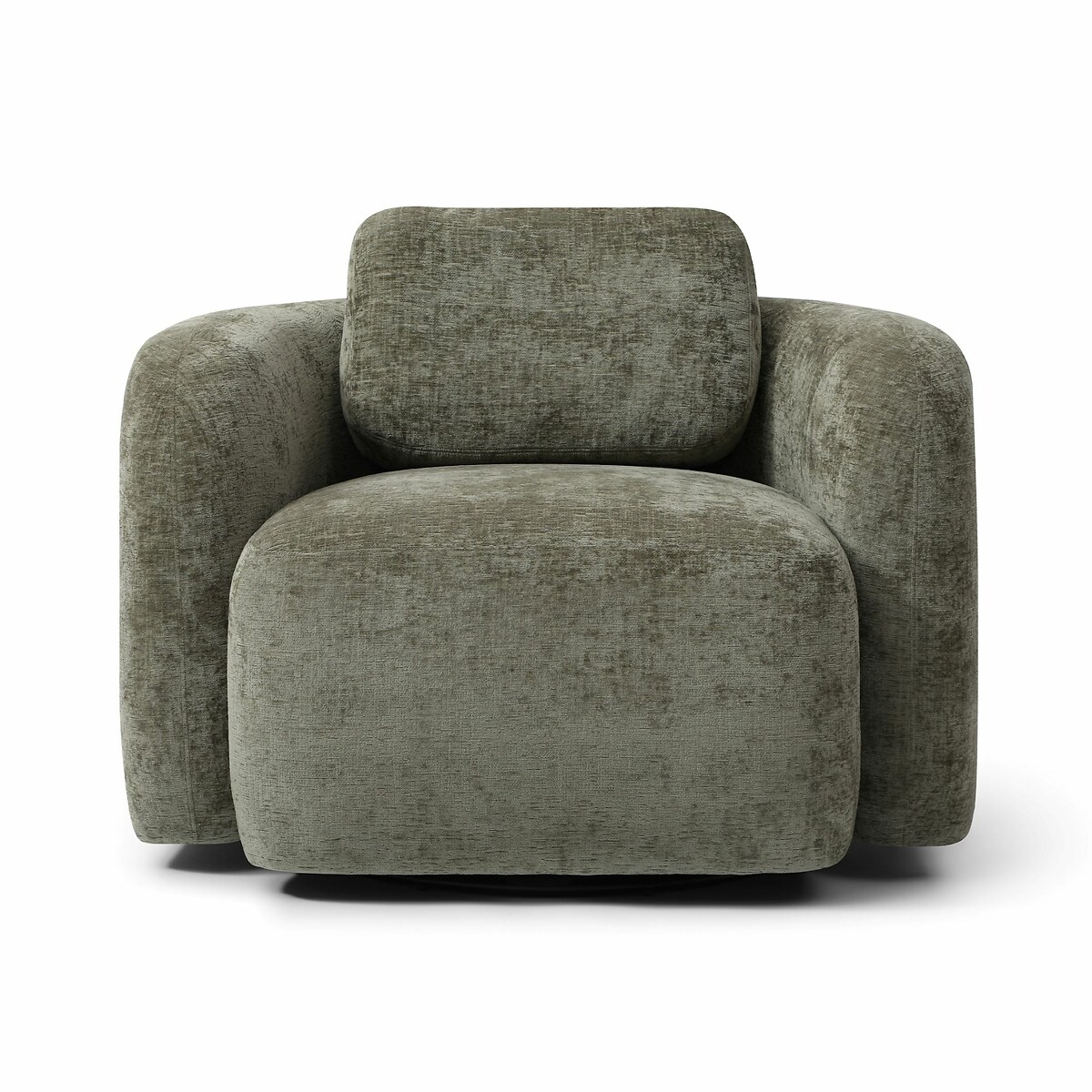 Muse Distressed Chenille Swivel Chair olive, ÉDITÉ