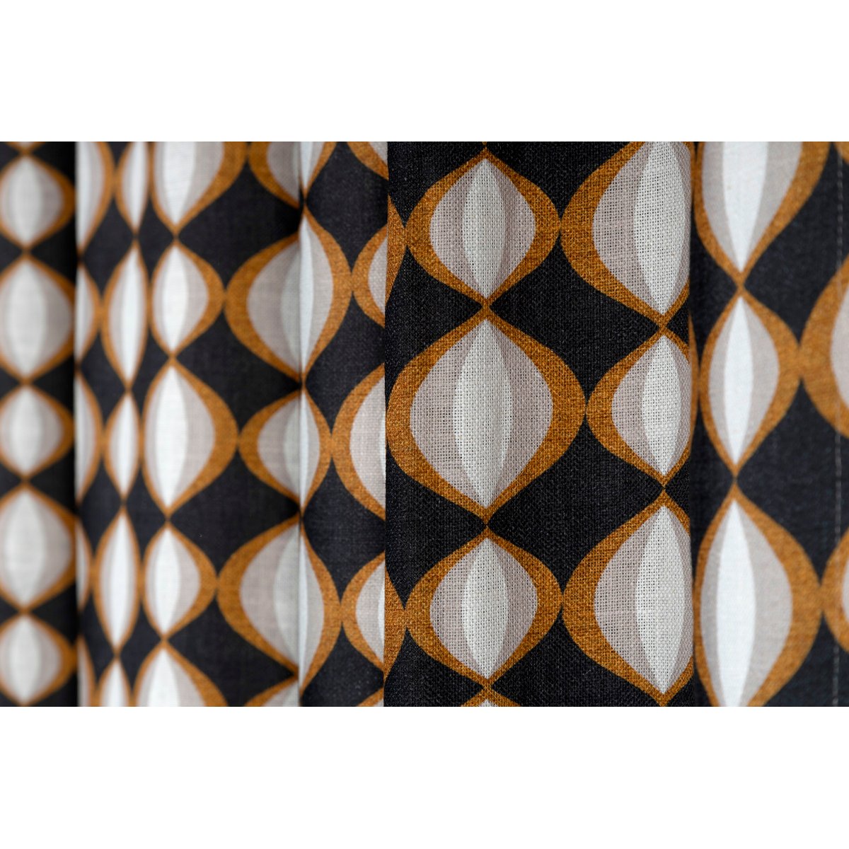 Rideau confectionné Seventies lin 140x300 cm seventies, REALLY NICE THINGS