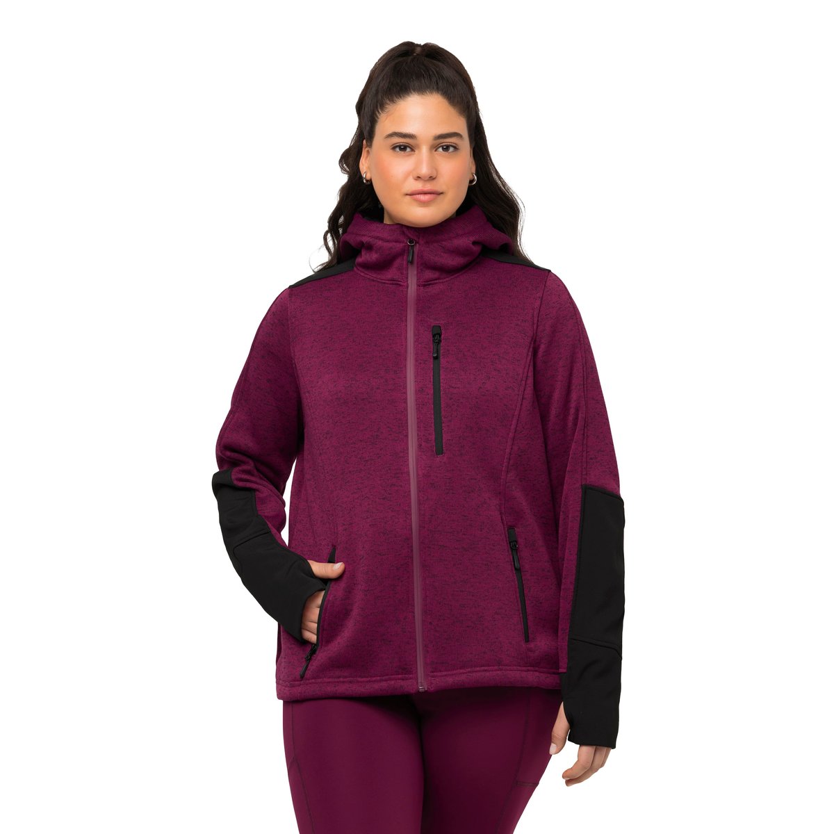 Veste polaire à capuche mûres, ULLA POPKEN