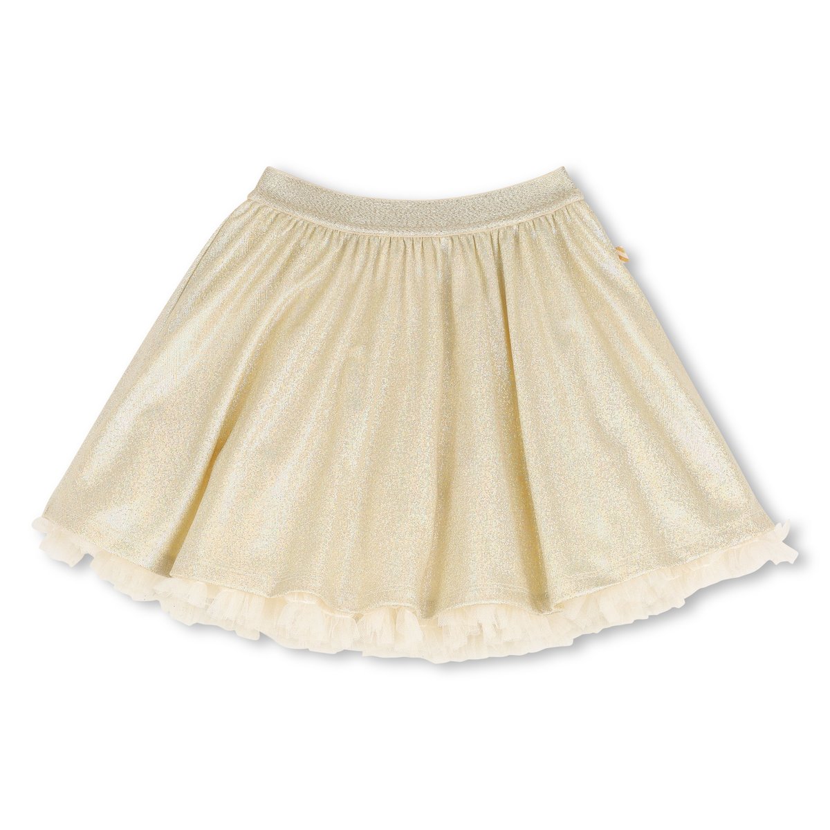 Jupon en matière pailletée dore clair, BILLIEBLUSH