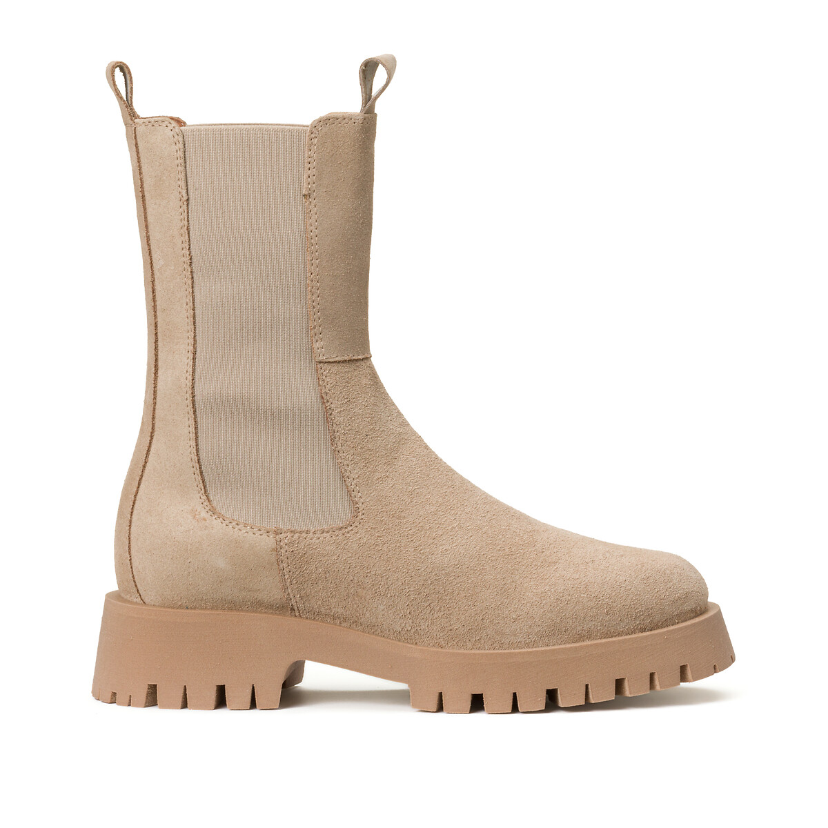 Botas em pele, Ridle bege, JONAK