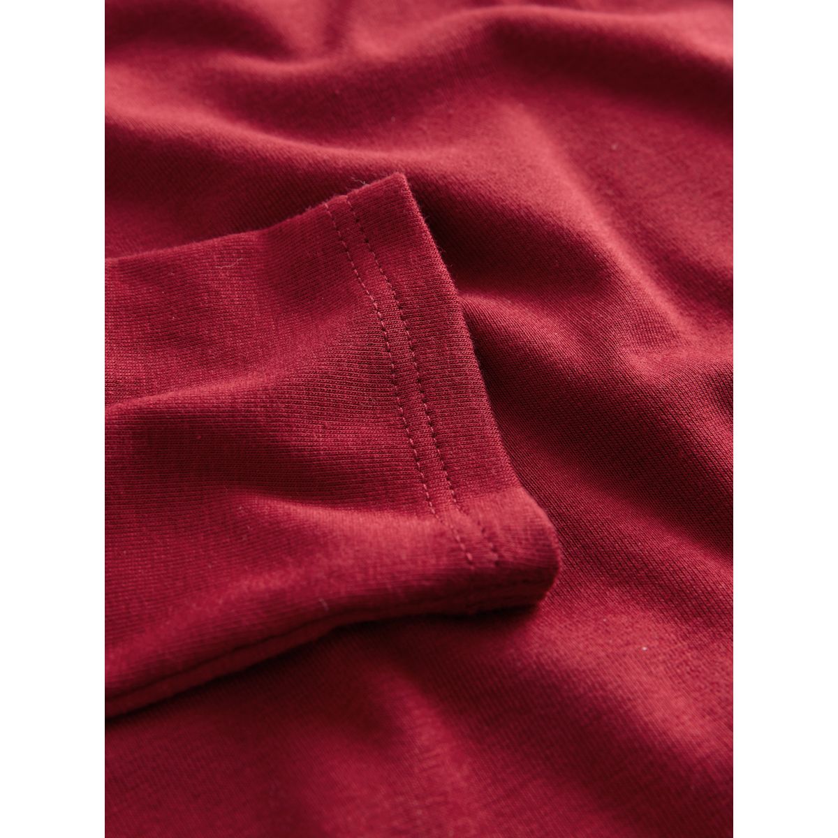 Haut à manches longues et faux col rouge cerise, NEXT