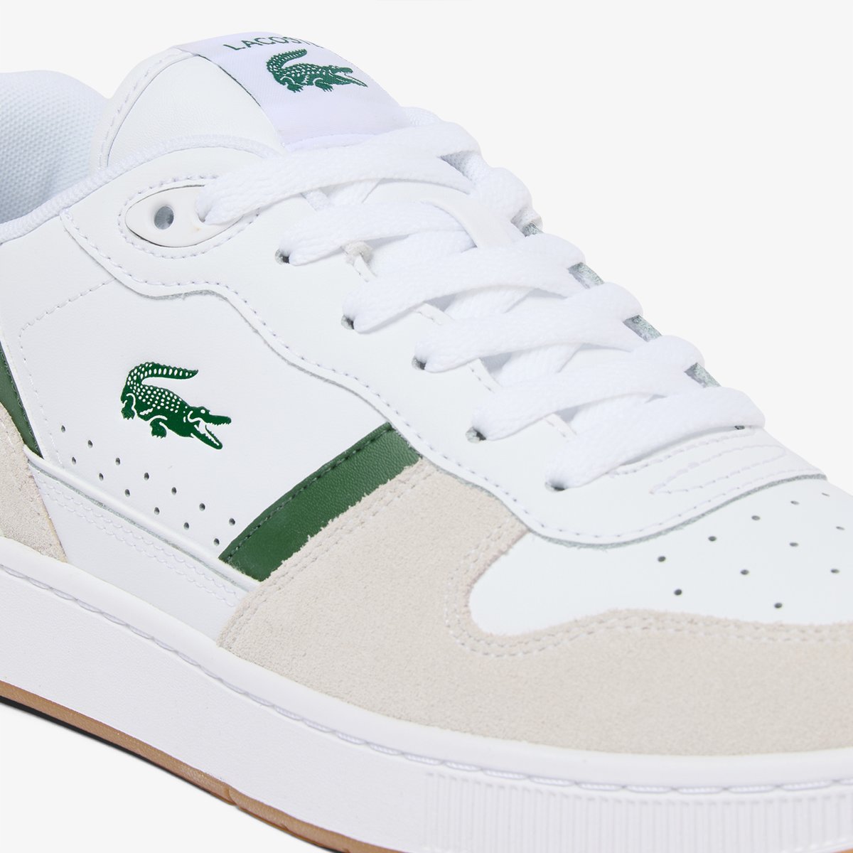 Sneakers T-Clip Set homme en cuir blanc-y37, LACOSTE
