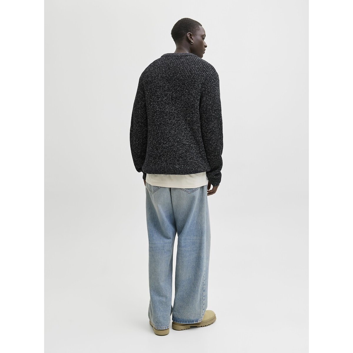 Maglione girocollo blu, JACK & JONES