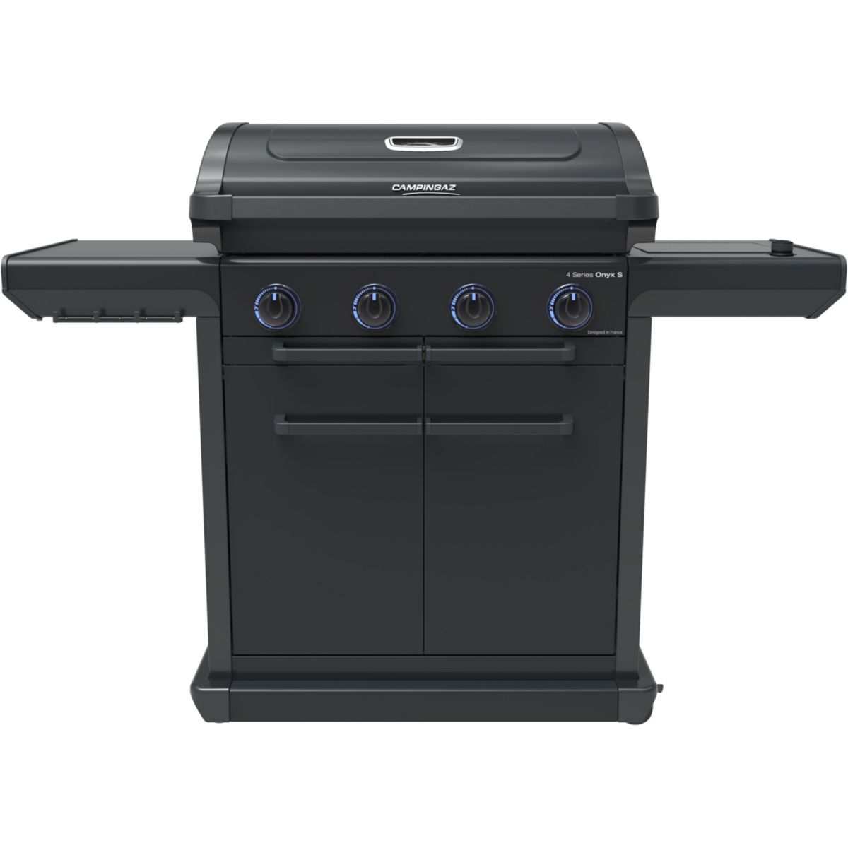 Barbecue gaz Onyx 4S noir 4 brûleurs sur chariot, 72x46 cm noir, CAMPINGAZ