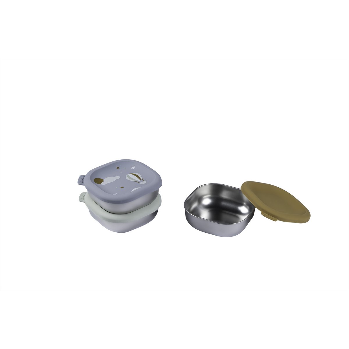 Boites repas inox multi-usage micro-ondables aventure, BEABA