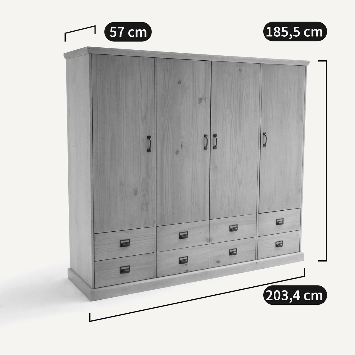Armoire, Lindley bois foncé, LA REDOUTE INTERIEURS