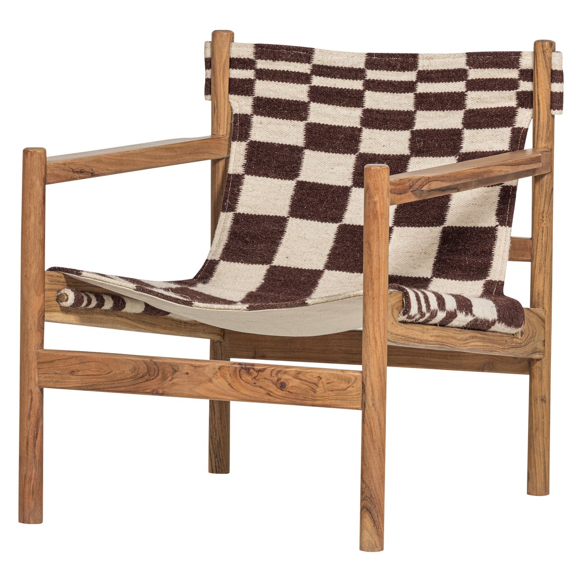 Fauteuil en bois d'acacia ZANO naturel, WOOOD