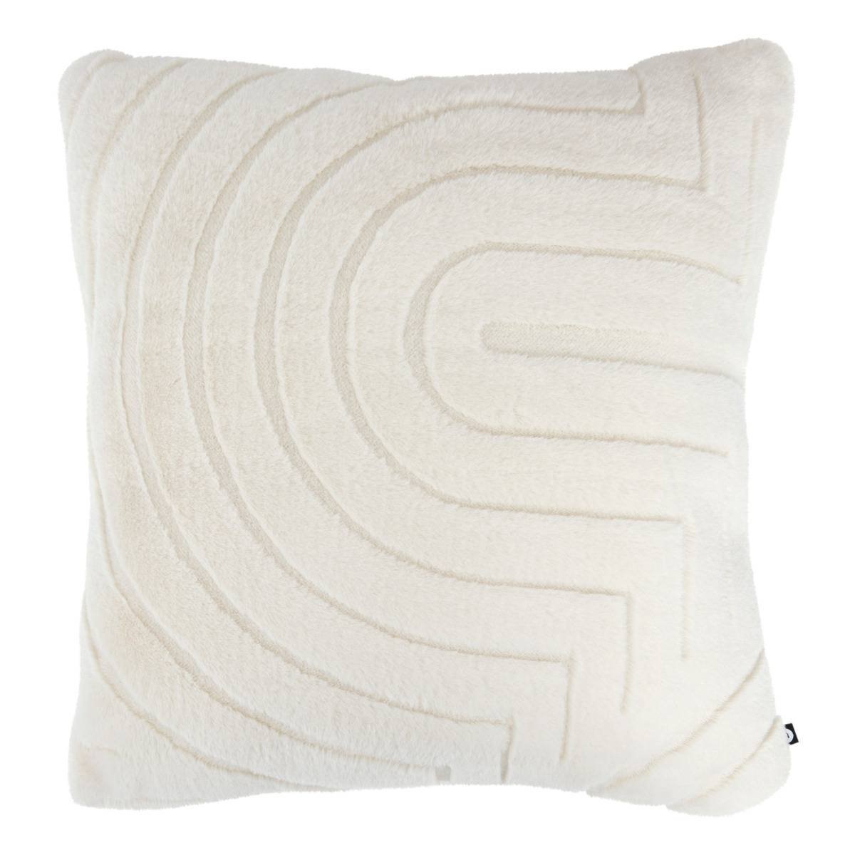 Coussin jacquard Arka blanc_cass, EDEN