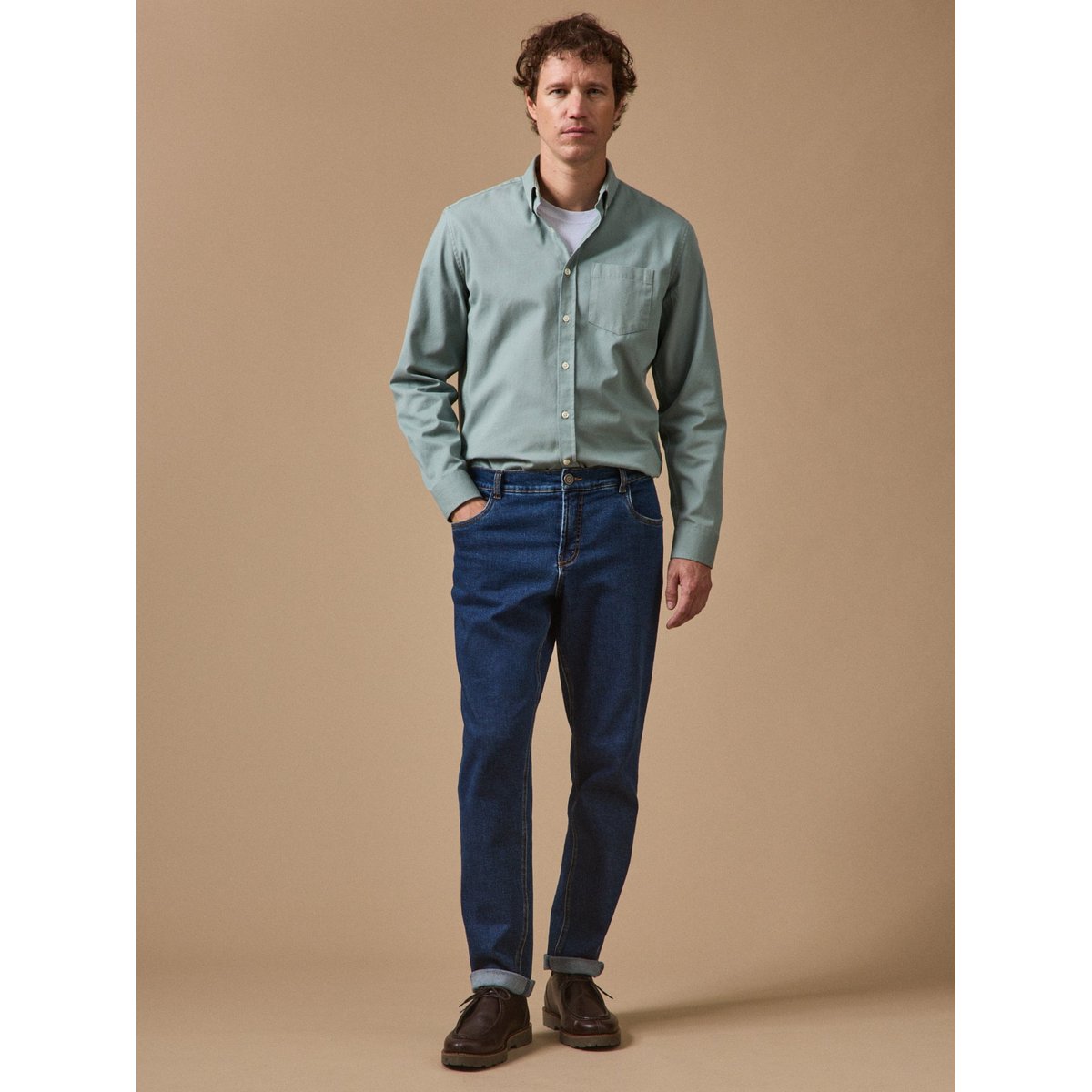 Jean regular  coton biologique denim stone, CYRILLUS