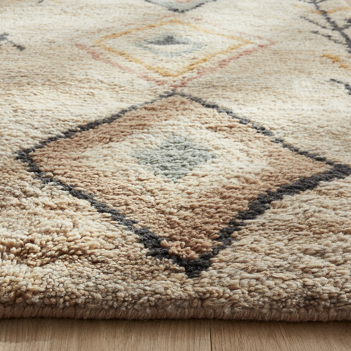 Mirjana Berber Style Hand Woven Wool Runner multi-coloured, AM.PM