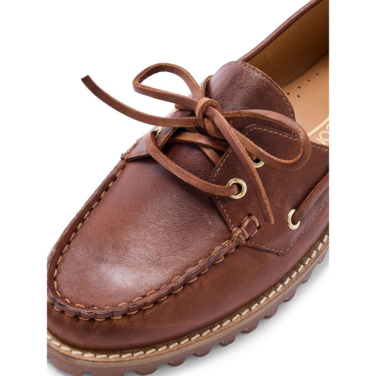 Chaussures bateau femme marron, PEDICONFORT