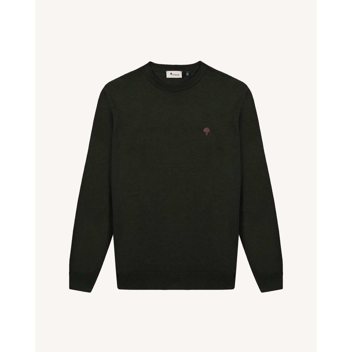 Pull en maille kaki, FAGUO