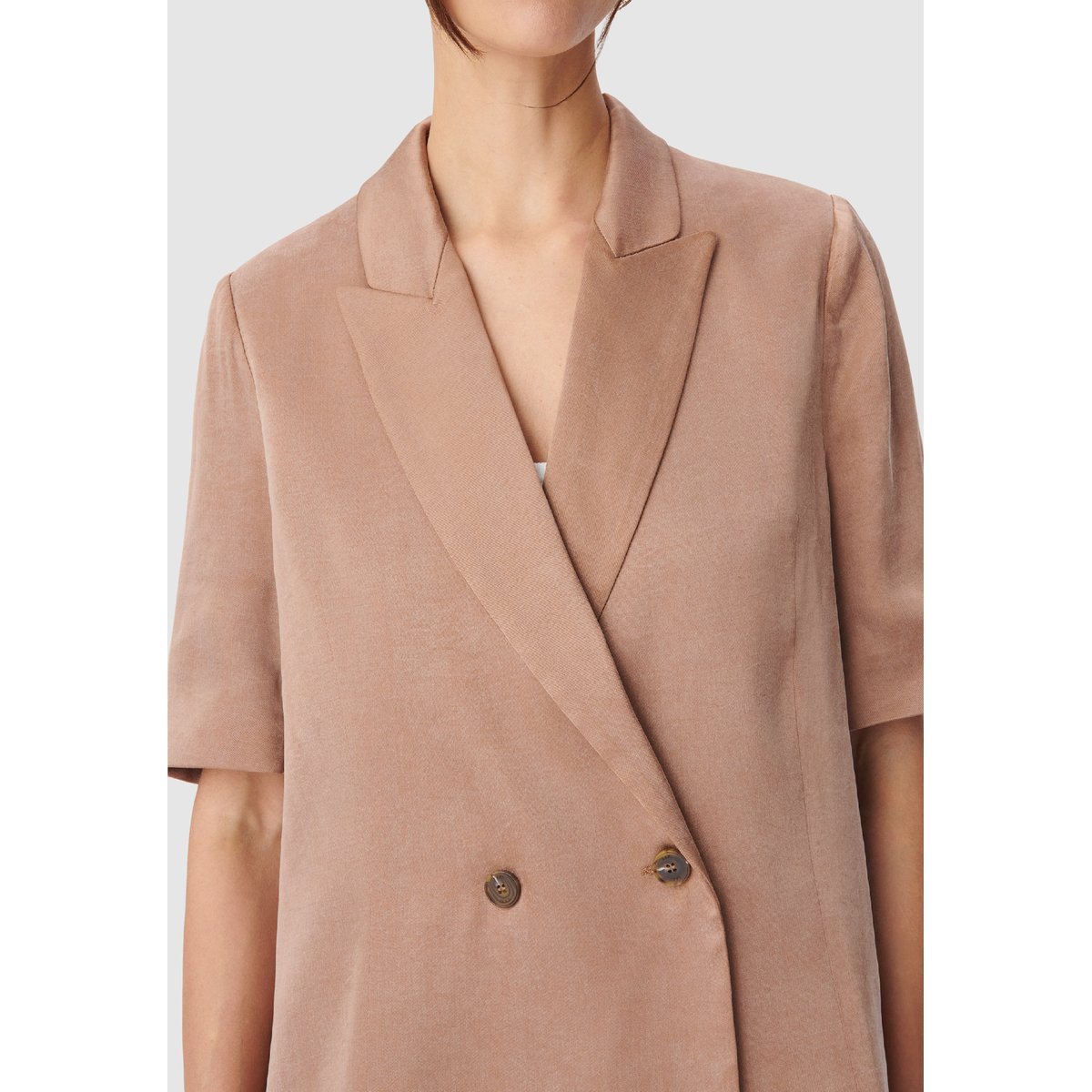 Veste de tailleur manches courtes marron, IKKS