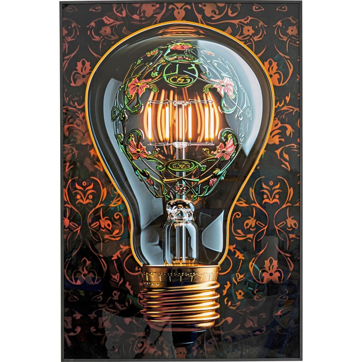 Tableau LED ampoule noir, KARE DESIGN