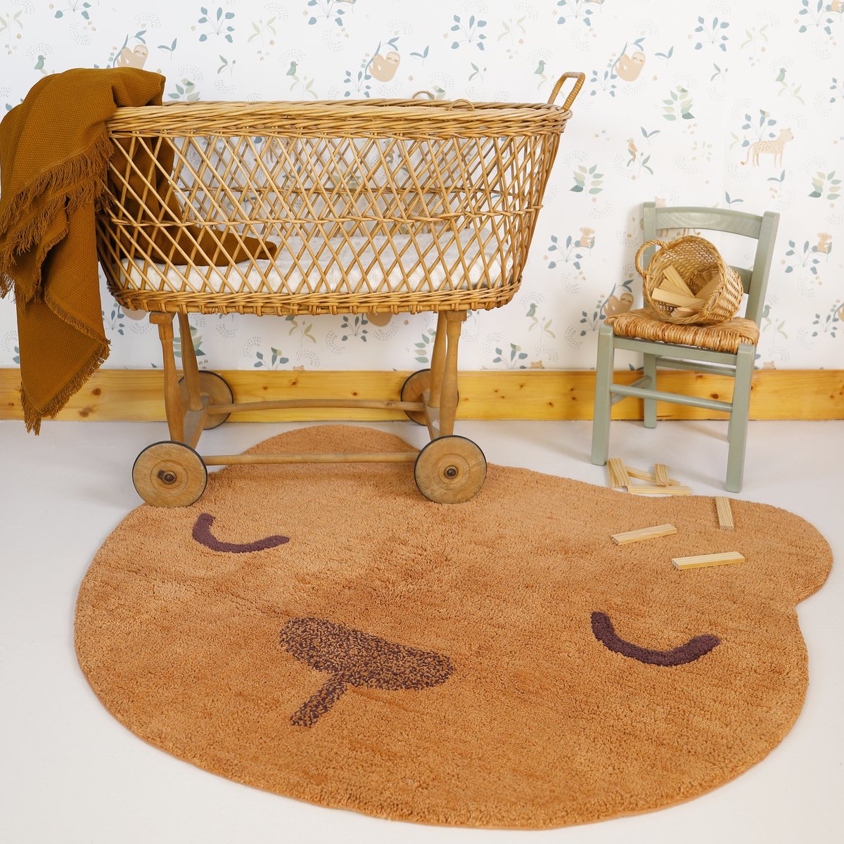 Tapis ours Sandel marron, NATTIOT
