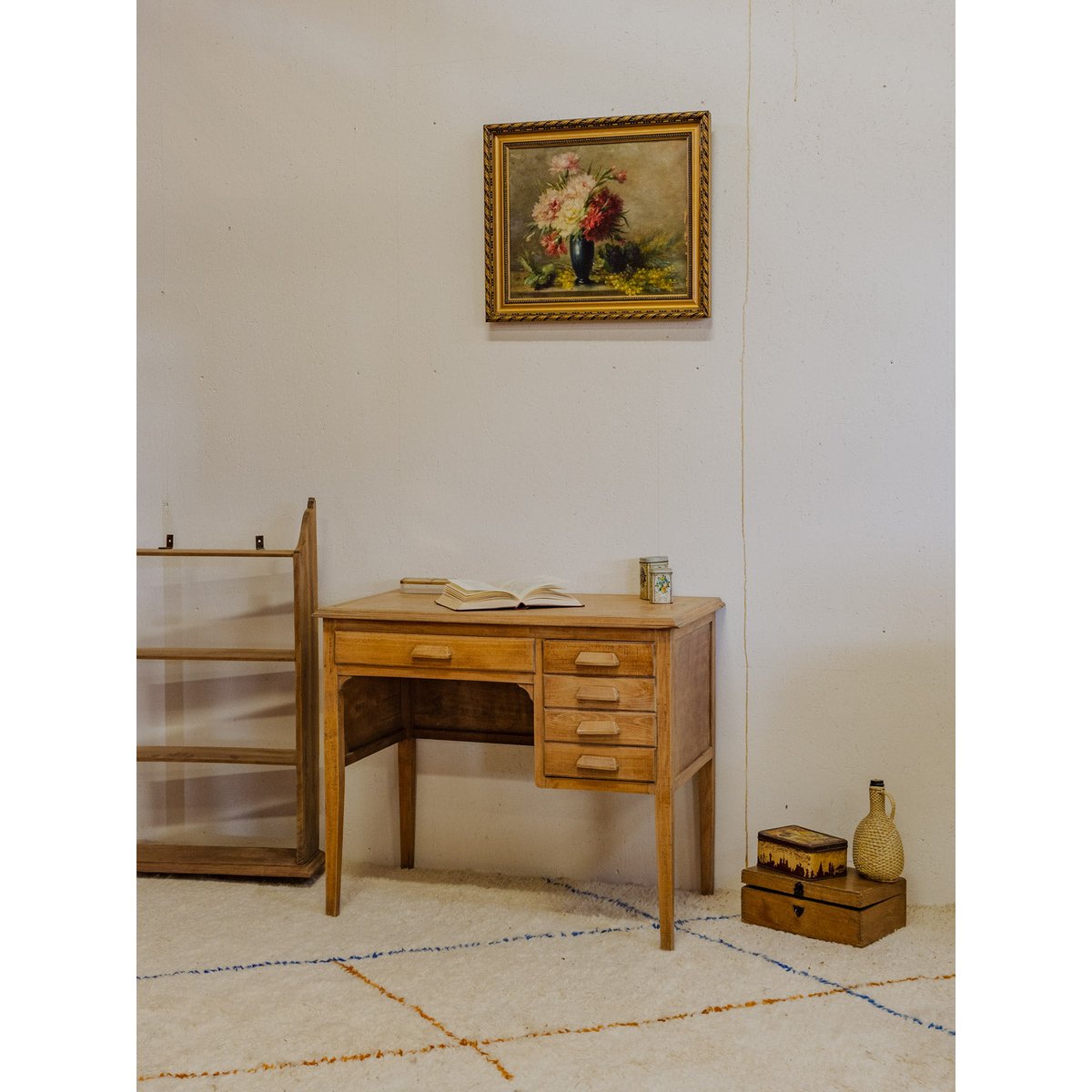 Ensemble de bureau et chaise pour enfant en bois Ange N°17 - Bon état bois clair, DEBONGOUT
