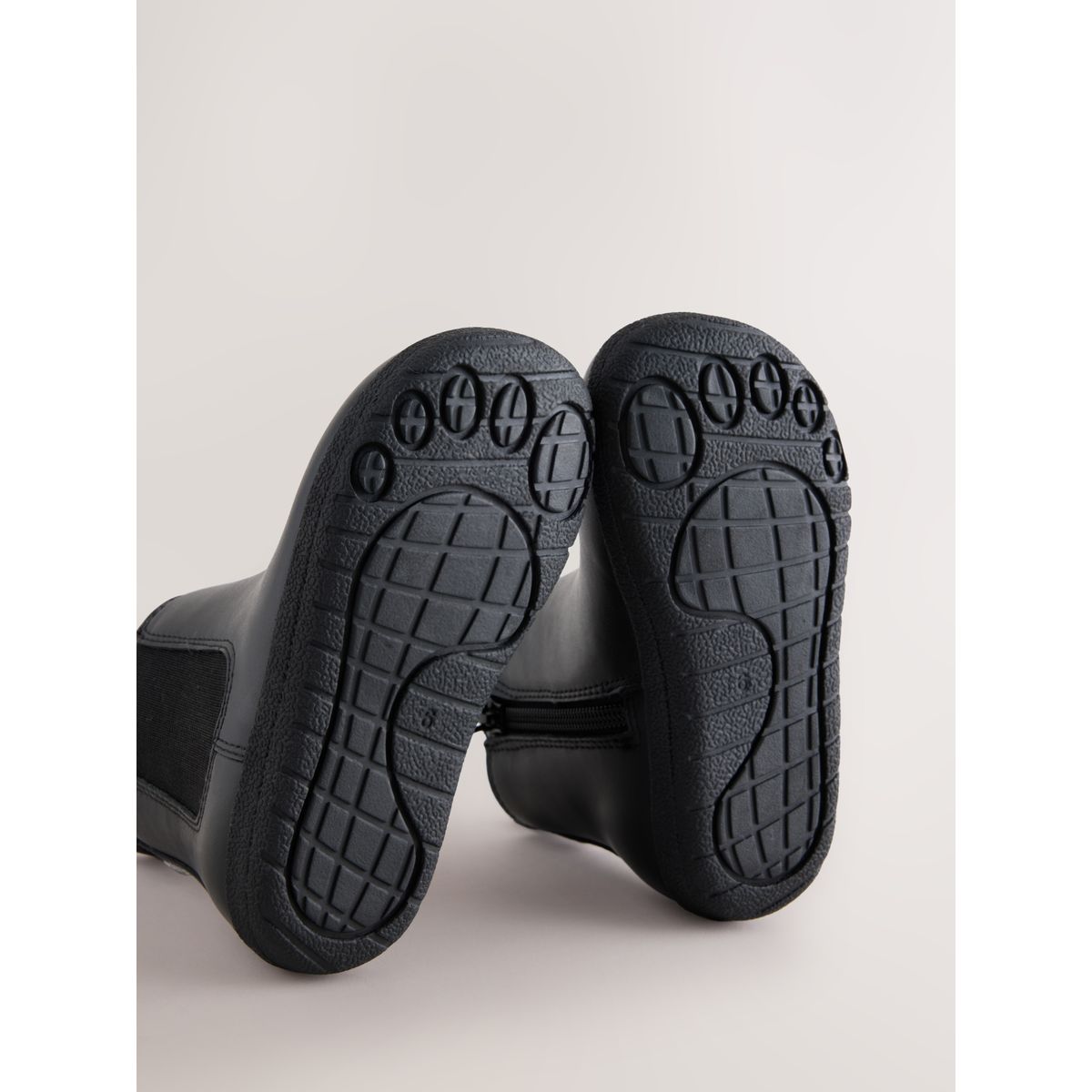 Bottines chelsea en cuir barefoot noir, NEXT