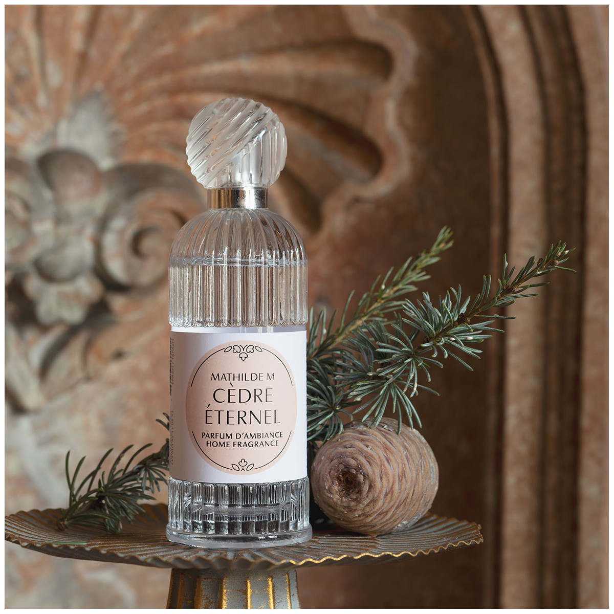 Parfum d'ambiance 100 ml CÈDRE ÉTERNEL transparent, MATHILDE M