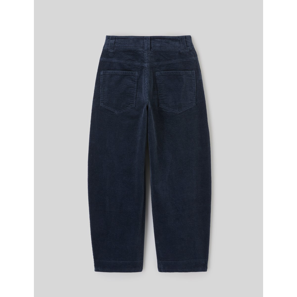 Pantalon balloon en velours bleu foncé, BZB