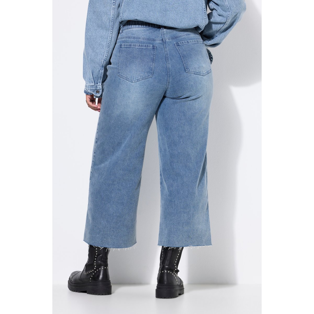 Culotte en jean, jambes larges bleu jean, STUDIO UNTOLD