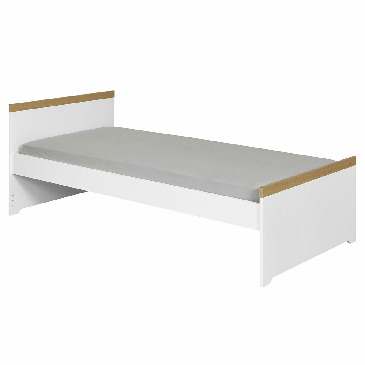 lit enfant avec matelas NAIS blanc, AKITEN RETAIL