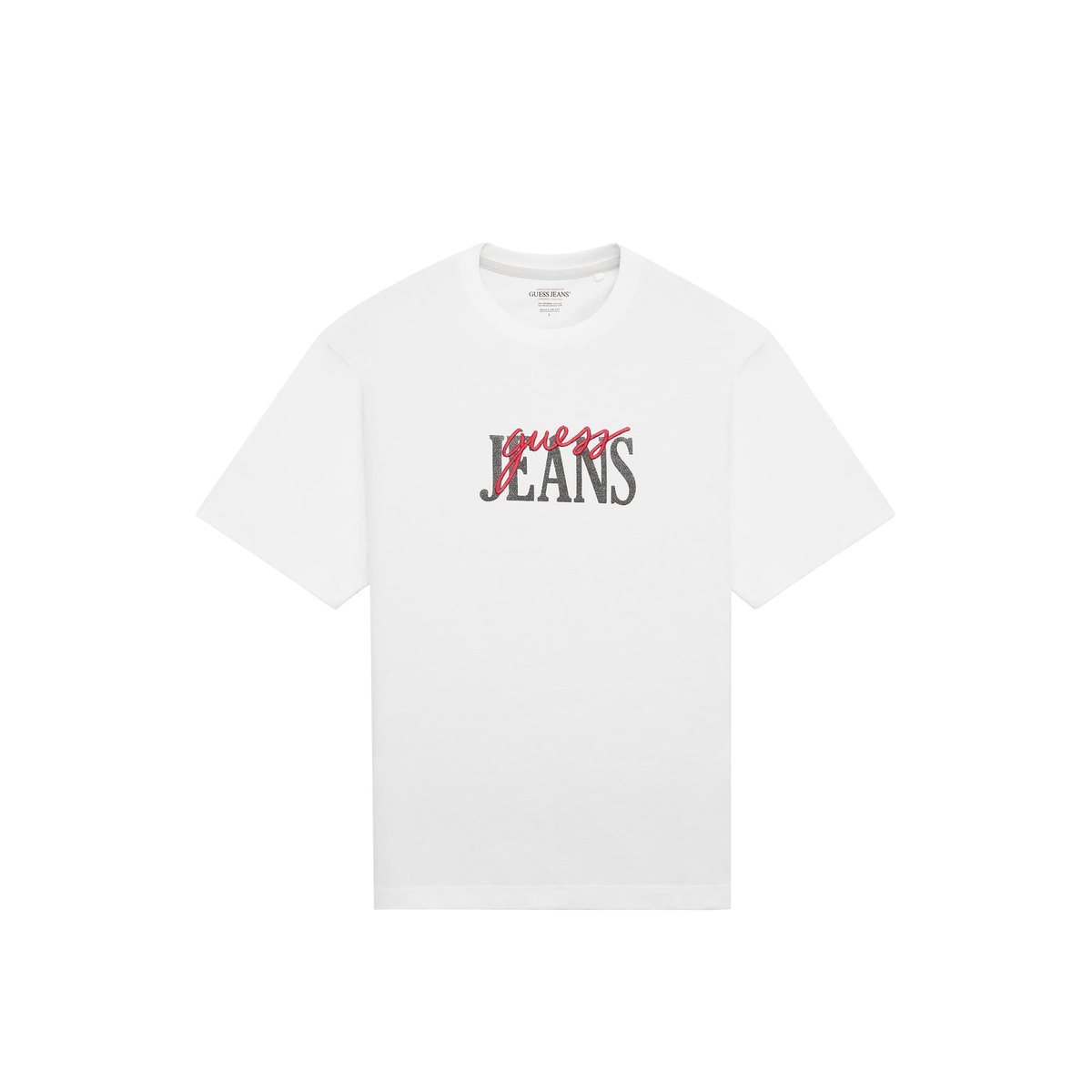 T-Shirt Logo Mixé blanc, GUESS