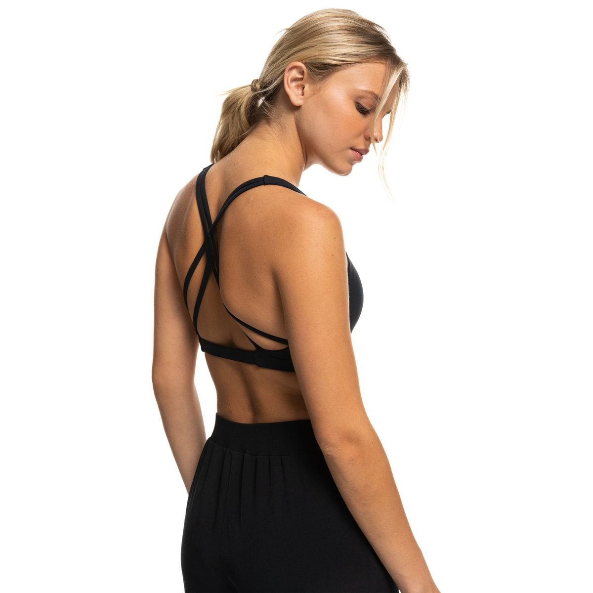 Brassière de sport HEART INTO IT. noir anthracite, ROXY