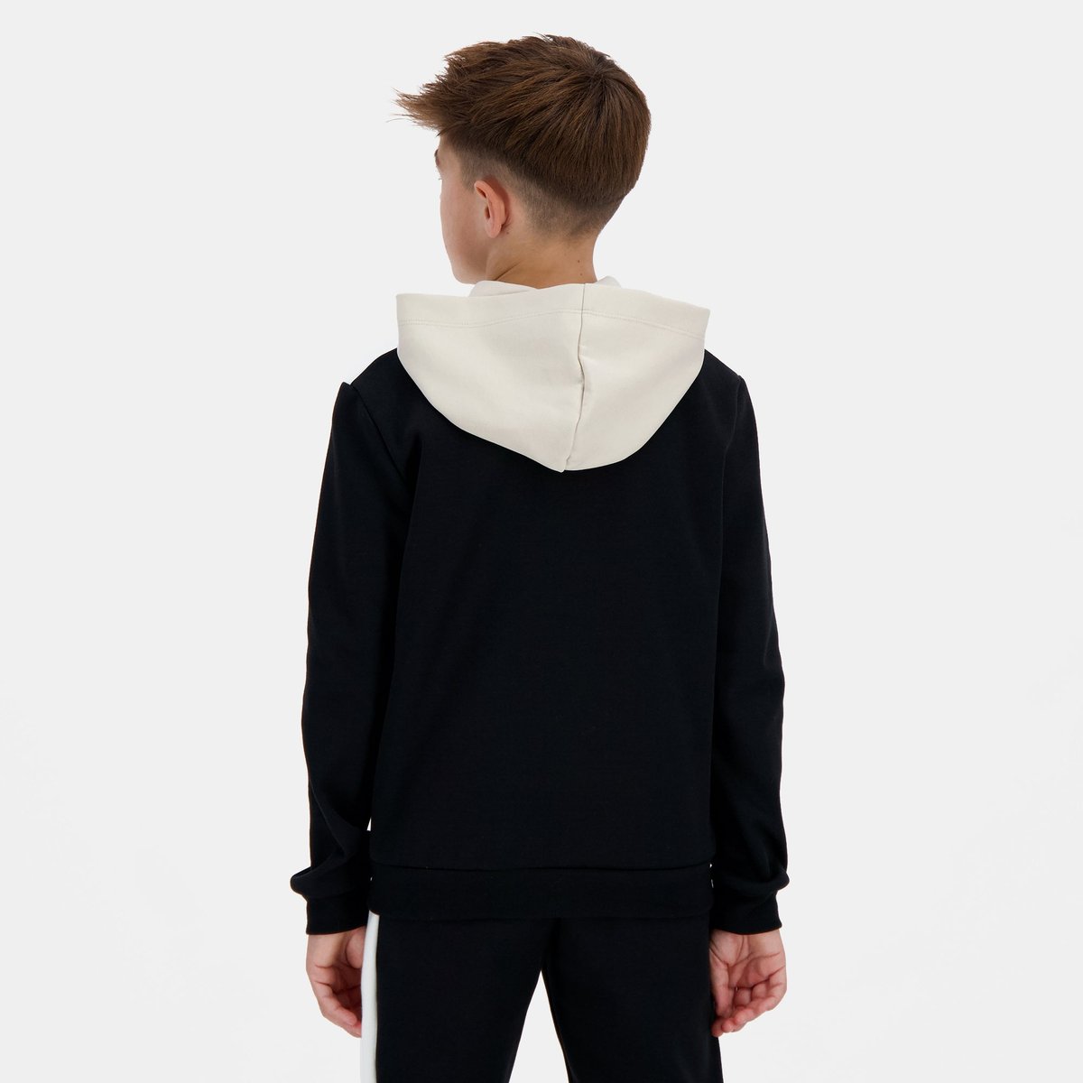 Sweat zippé à capuche Essentiels noir, LE COQ SPORTIF