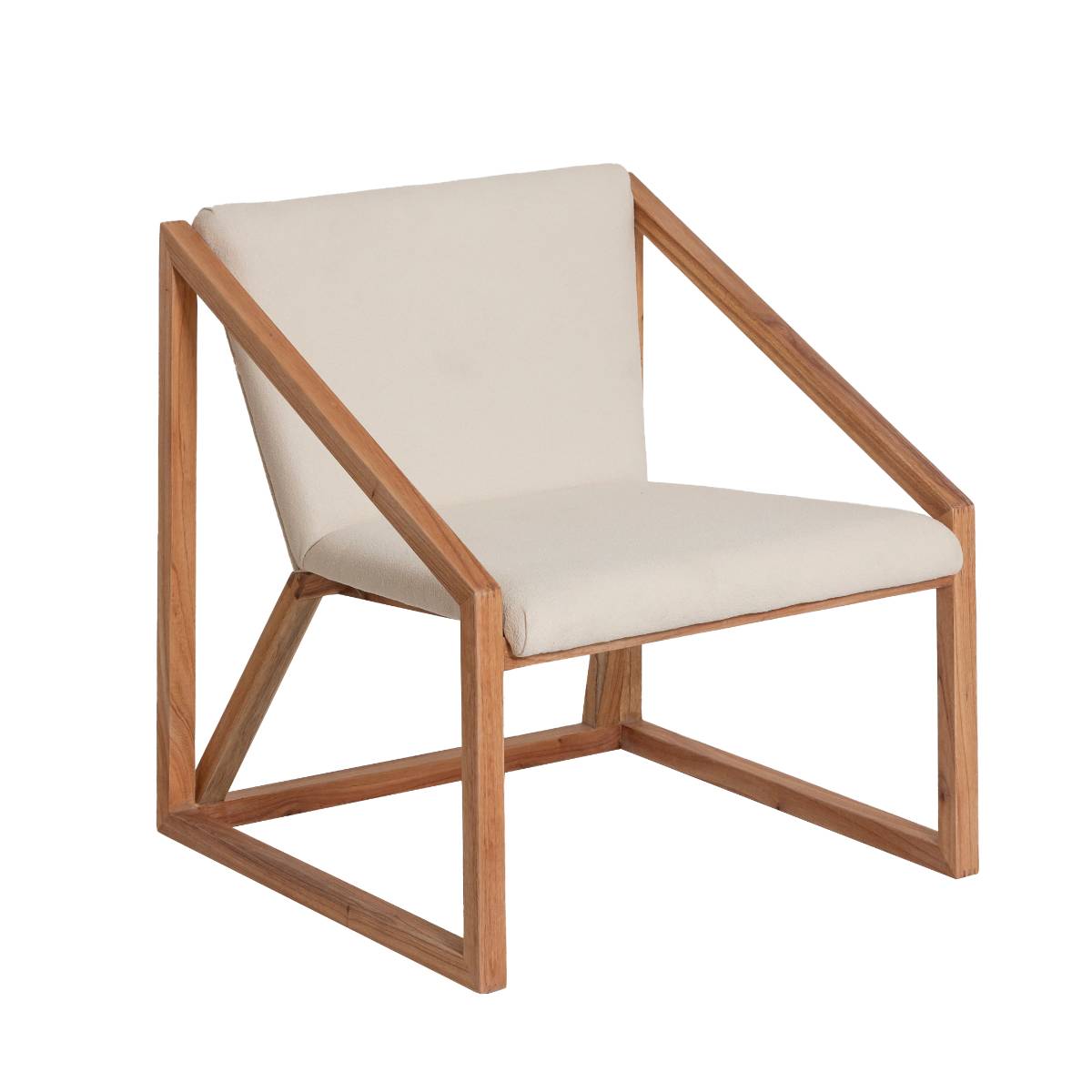 Fauteuil en bois de mindy SUZIE blanc, MADE IN MEUBLES 