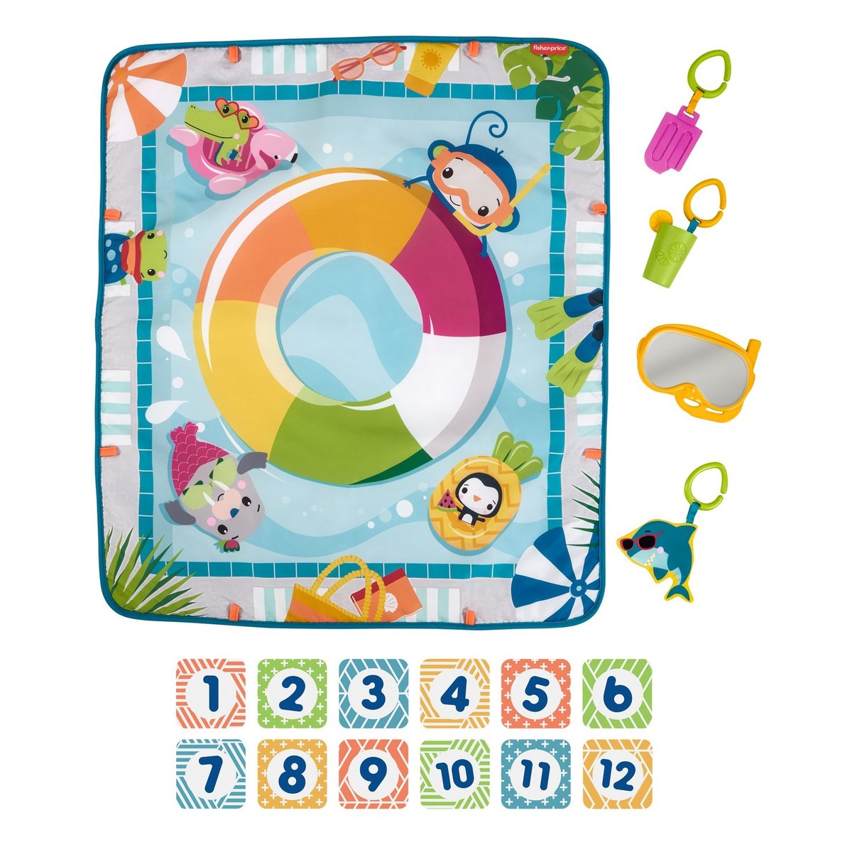 Fisher-price - Tapis D’activités Amusant - Tapis D’éveil Pour Bébé - Dès La Naissance multicolore, FISHER PRICE