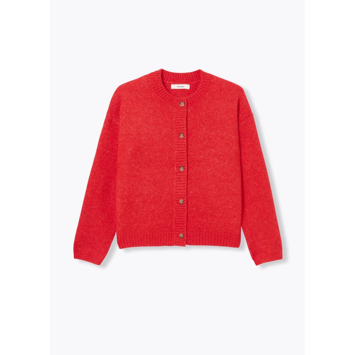 Cardigan col rond rouge, PROMOD