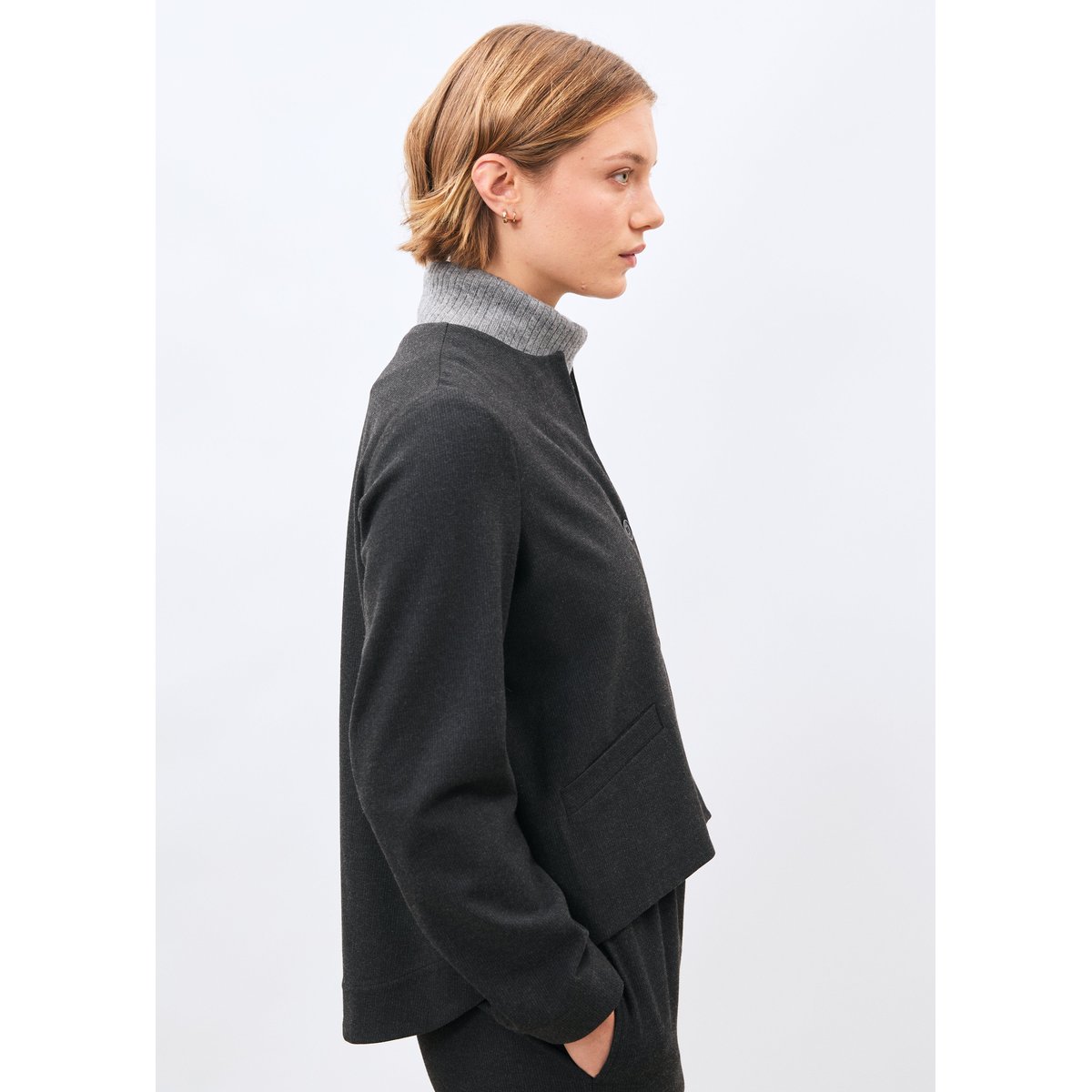 Veste courte anthracite, HUMILITY