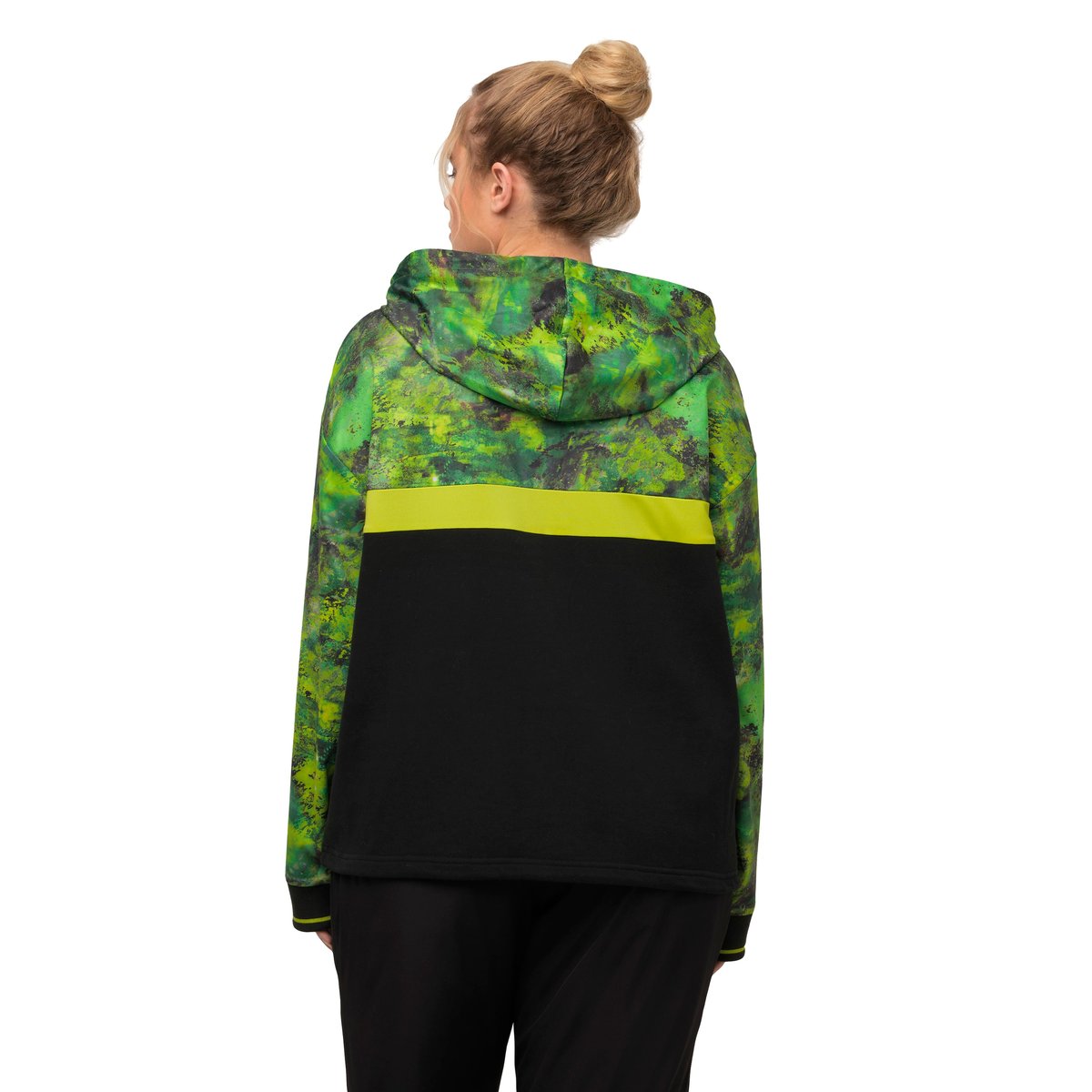 Sweat à capuche et manches longues noir, ULLA POPKEN