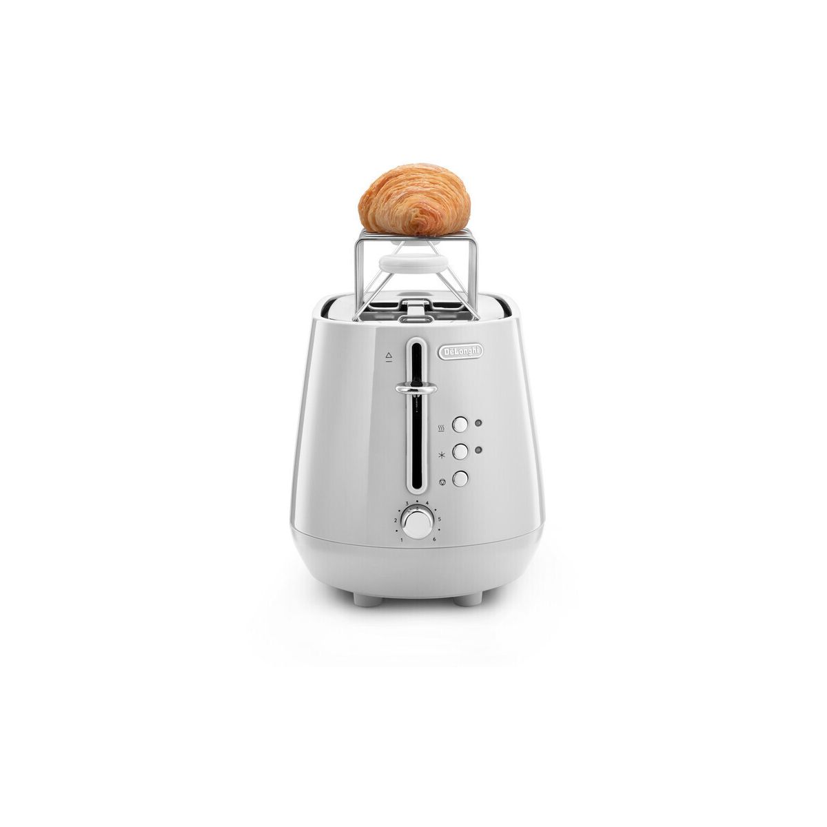 Grille-pain Eclettica Blanc CTY2103.W couleur unique, DELONGHI
