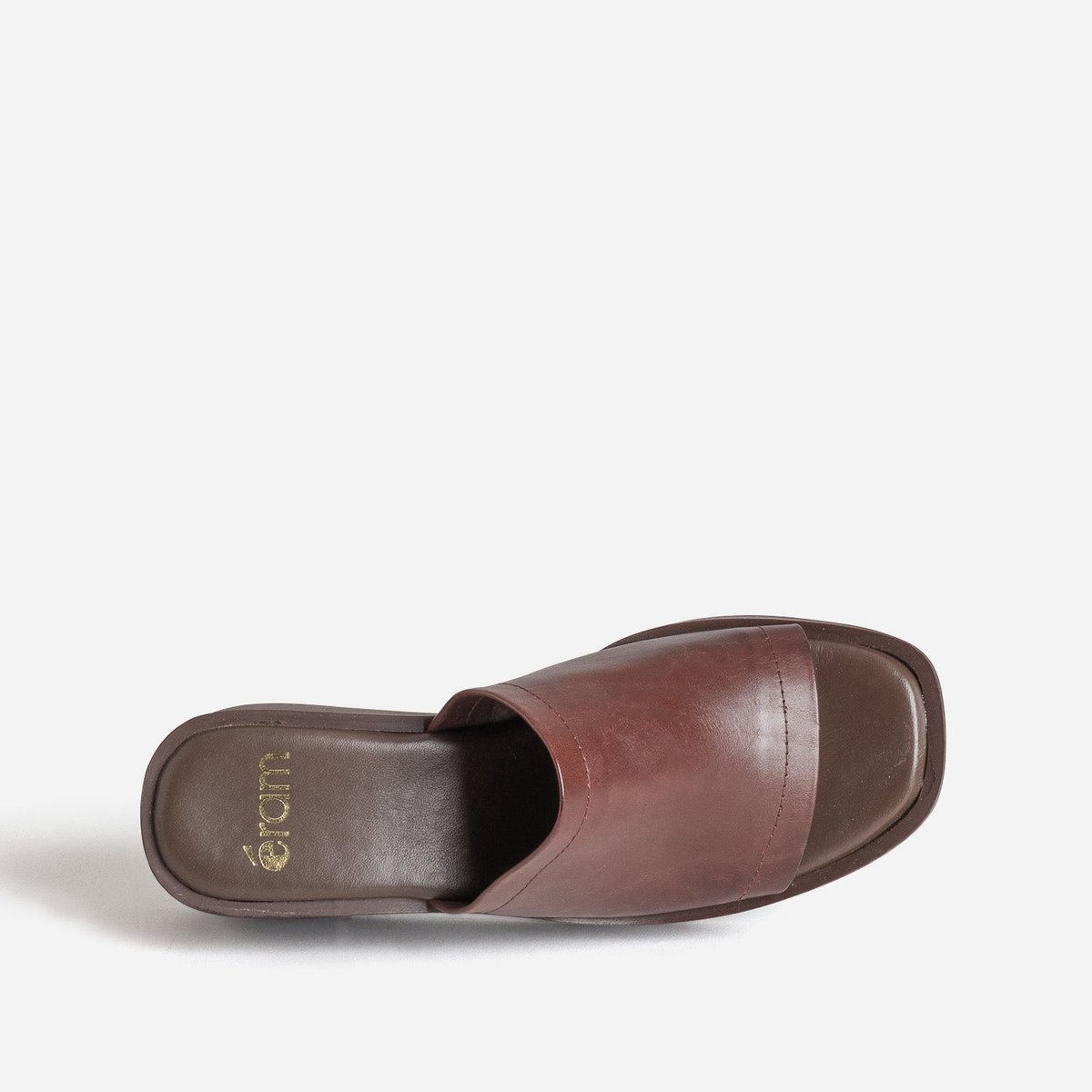 Sandale À Talon en cuir JEANNICK chocolat, ERAM