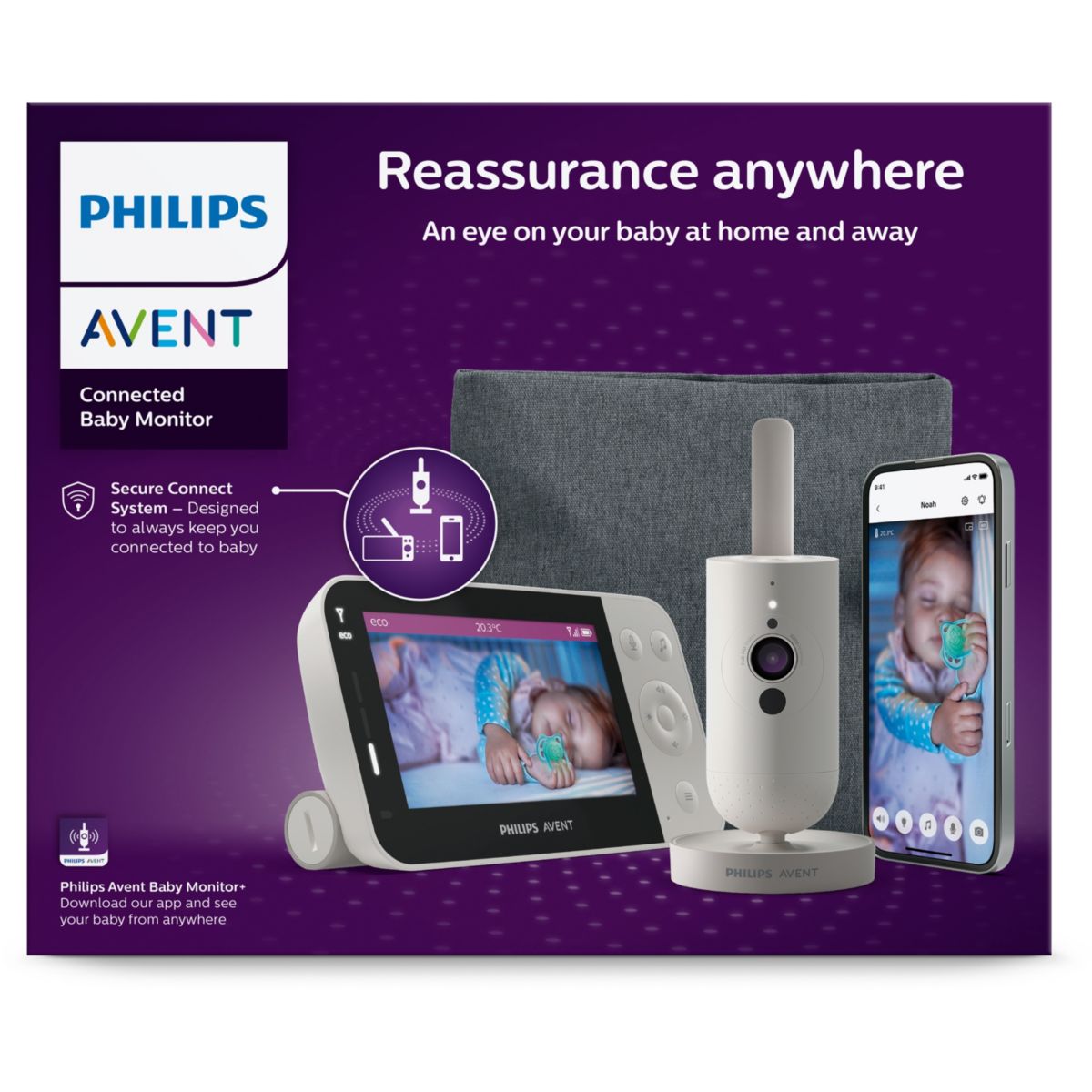 Babyphone SCD953/26 couleur unique, PHILIPS