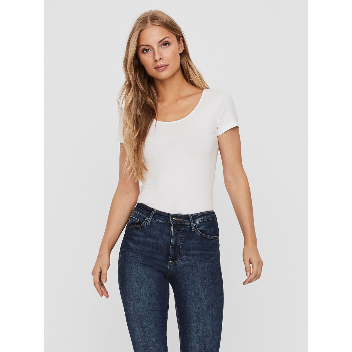 T-Shirt bright white 1, VERO MODA